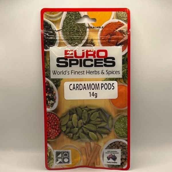 Euro Spice Cardamom Pods in zip lock bag