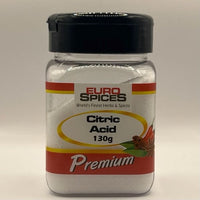 Euro Spices Citric Acid 130g pot