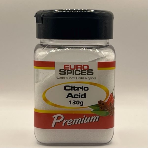 Euro Spices Citric Acid 130g pot