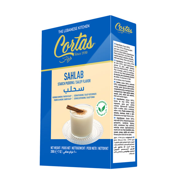 Cortas Sahlab (Sahlep/Salep) Milk Pudding